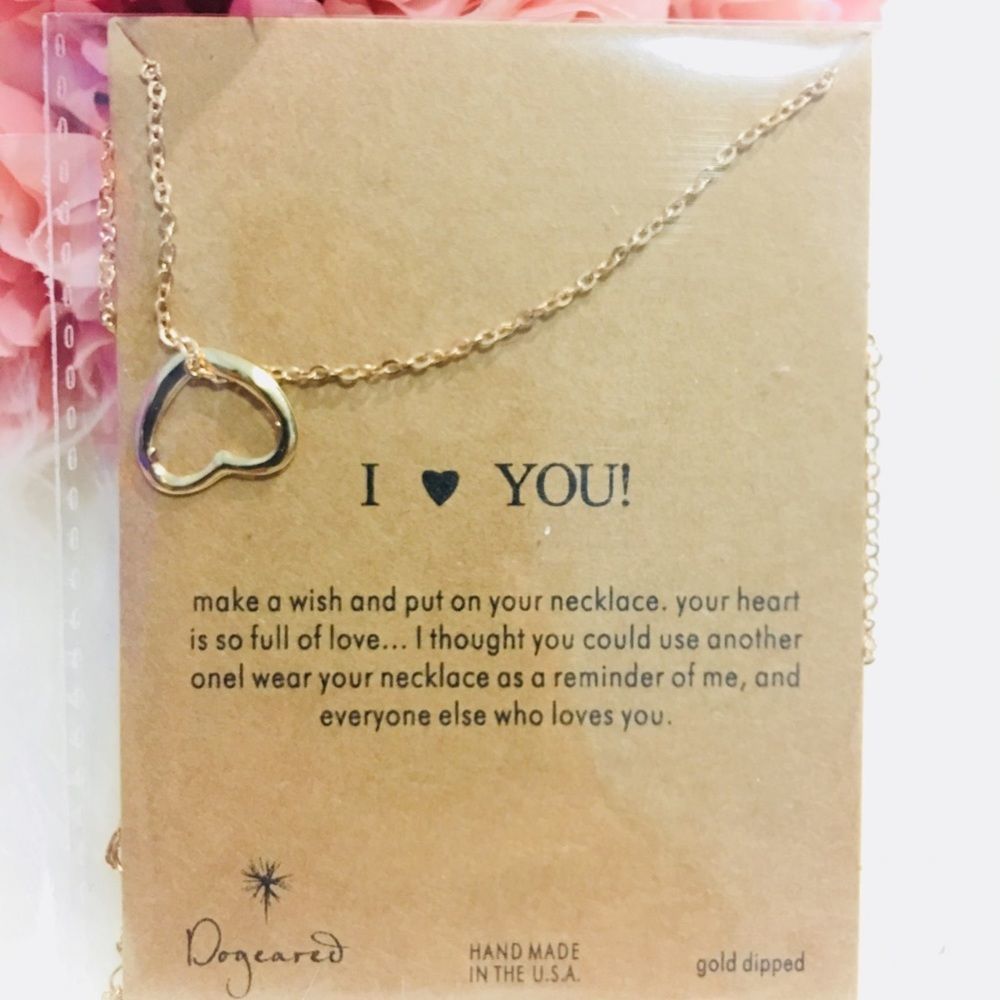 Message necklace. I love you